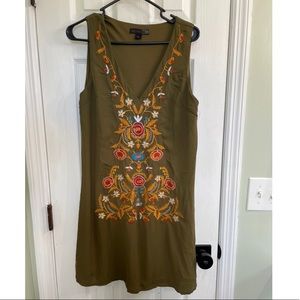 Green & Floral Dress